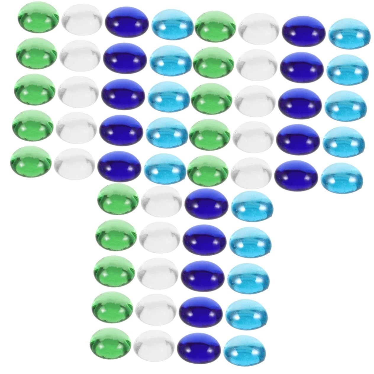 Perles verre colorées Lurrose : 3 ensembles de galets plats pour décoration aquarium et vase