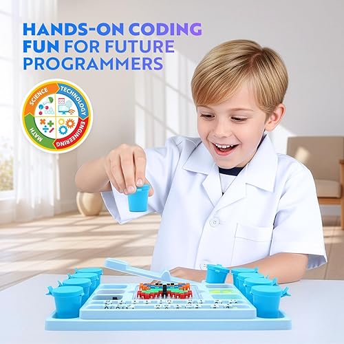 Miniatura 2 de Playz My First Coding & Computer Science Kit - Learn About Binary Codes, Encryption, Algorithms & Pixelation Through Fun Puzzling Activities Without