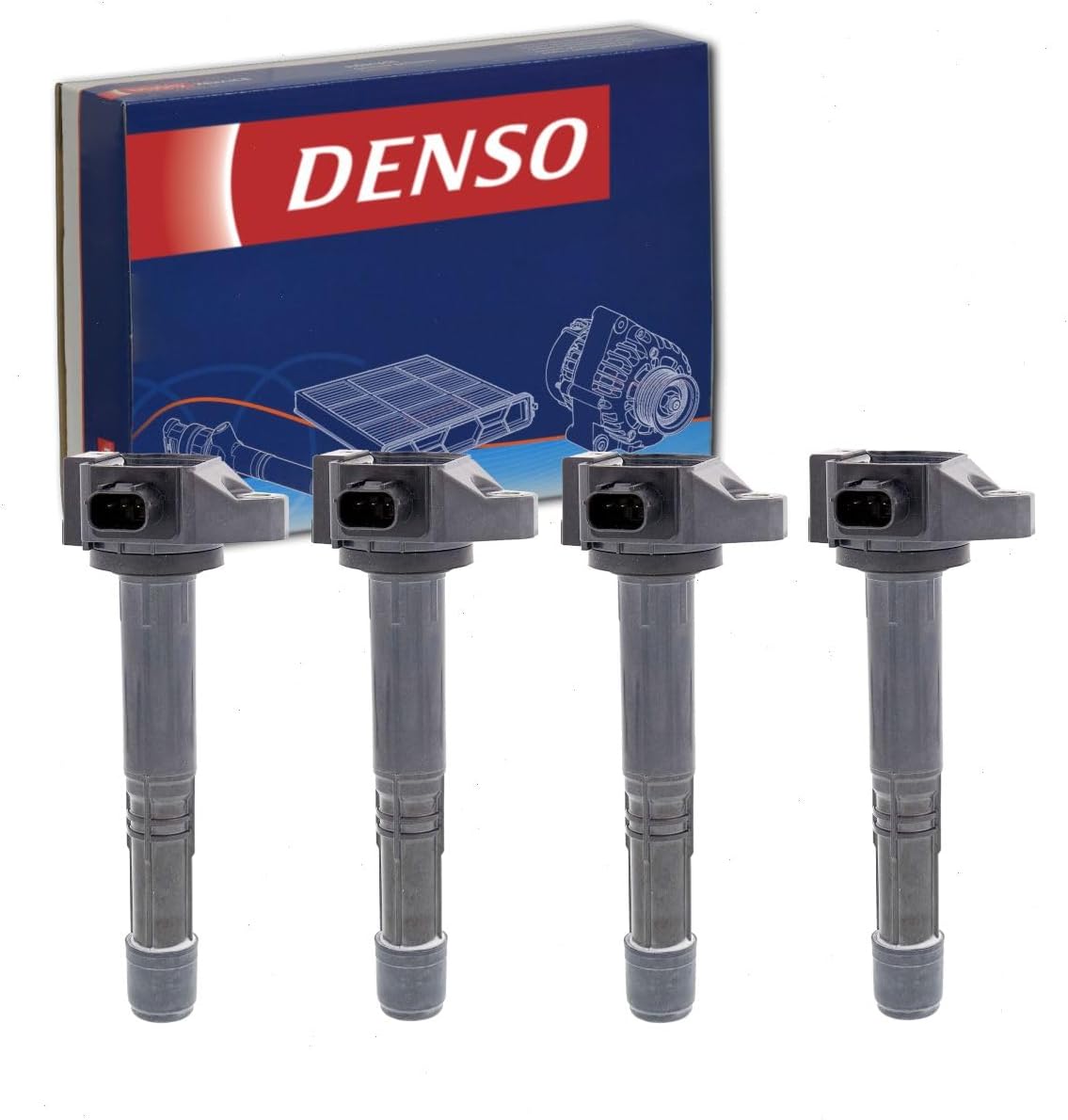 4 pc DENSO Direct Ignition Coils compatible with Honda CR-V 2015-2018