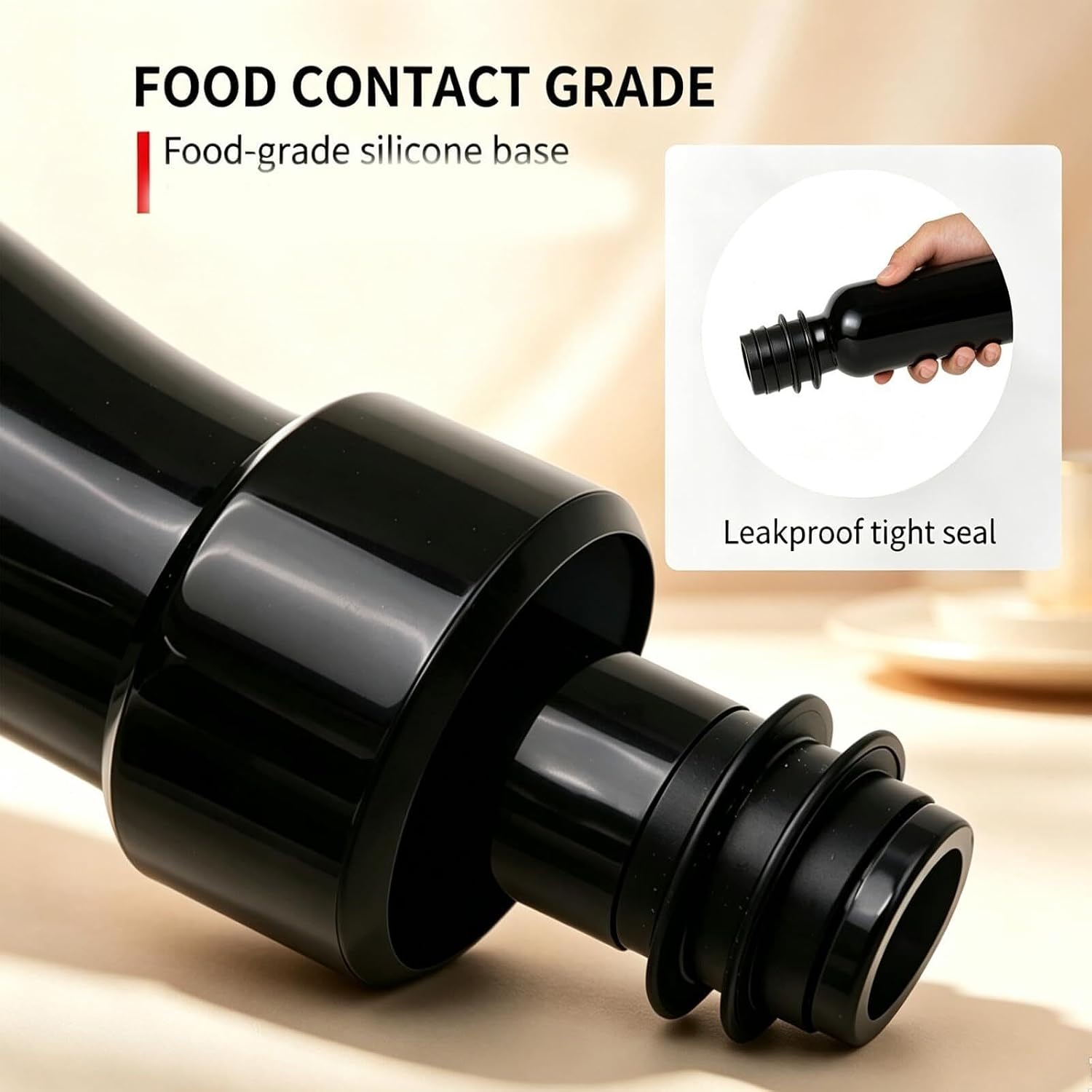Wine Saver with Vacuum Pump Sealer, Petal Wine Cork Pourer for Bottles