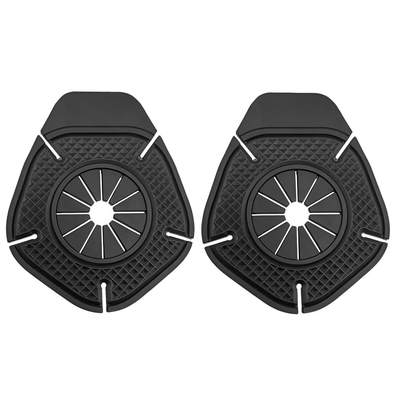 2Pcs Universal Car Wiper Hole Protection Cover – Durable Dustproof ABS Caps, Anti-Rust & Debris Guard for Most Vehicles, Wiper Hole Protector Pad (Black)