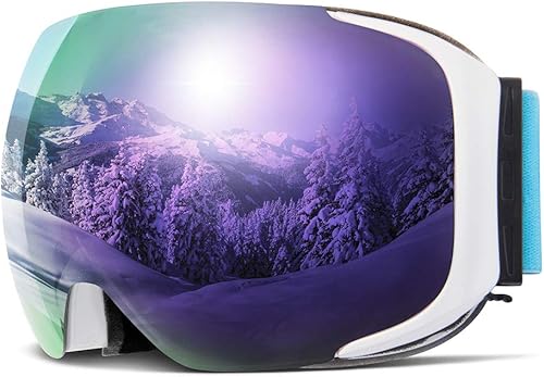 Miniatura 9 de COPOZZ - Gafas de esquí y snowboard G2 magnéticas, polarizadas, diseño OTG (para usar sobre los anteojos), protección UV400