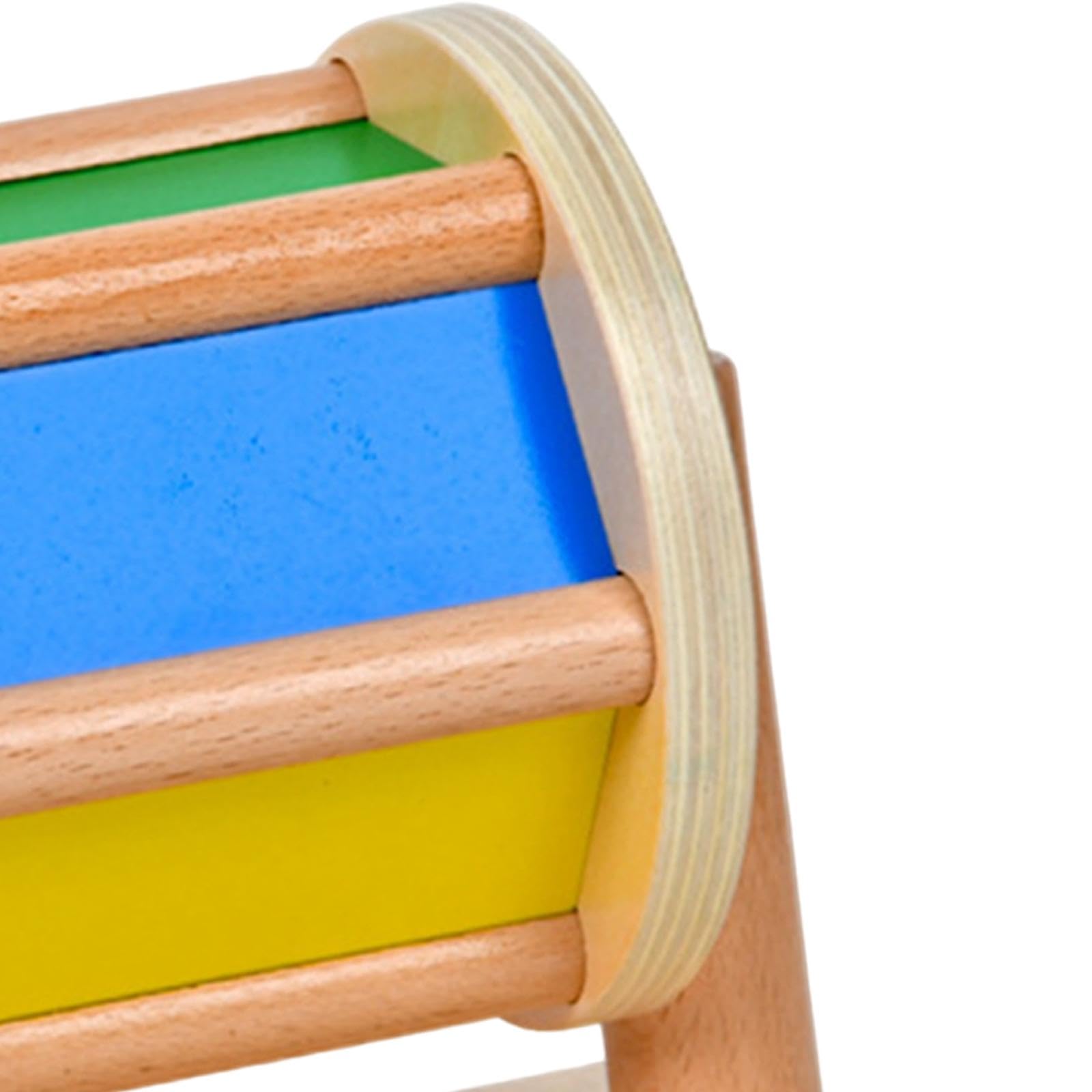 Tambor Giratorio, Juguete de Aprendizaje Sensorial, Rodillo de Aprendizaje para Promover La Motricidad Fina, de Madera.