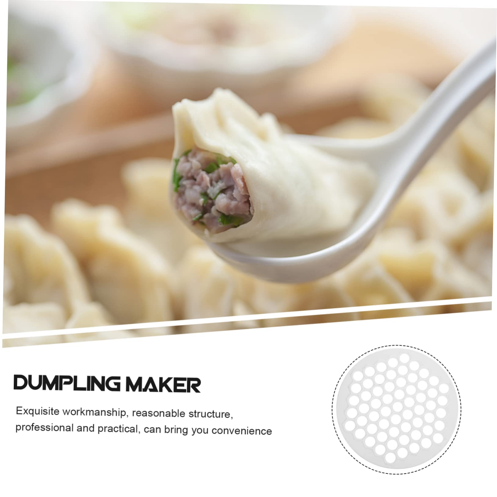 Mikinona Dumpling Maker Plastic for Homemade Ravioli Wontons Pot Stickers Easy to Clean Kitchen Tool for Fresh Pasta Dough Present for Friends