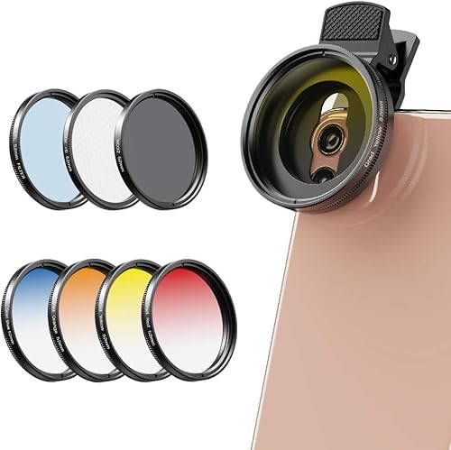 MIAO LAB 52mm Phone Camera Lens Kit Graduated Color Filter