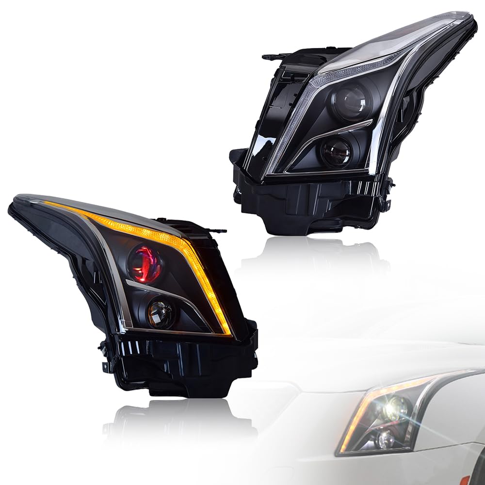 Amazon.com: Headlights Compatible with Cadillac ATS 2013-2019