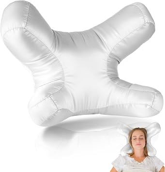Cotton Face Beauty Pillow for Side Sleeper Anti-Wrinkle Massage