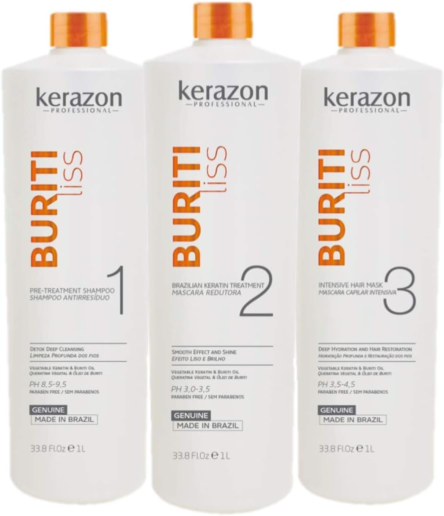 Brazilian Keratin Treatment 1010ml/1L Tratamiento de Keratina Brasilena Importada KIT w/pumps
