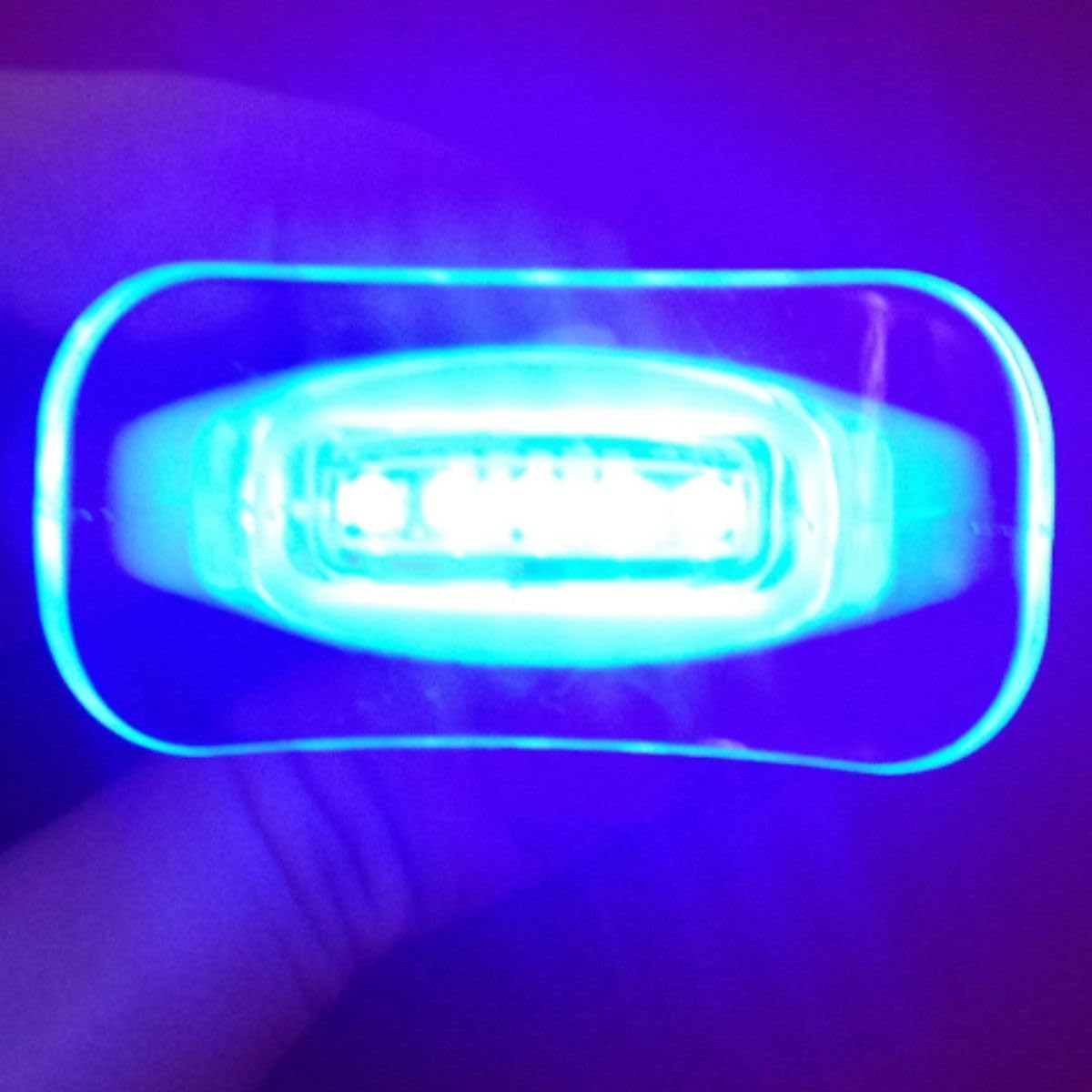 Teeth Whitening LED Light with Mouth Trays - 5X LED Powerful Accelerator Light with Smart Timer and Long Lasting Batteries (Teeth Whitening Gel Not Included)
