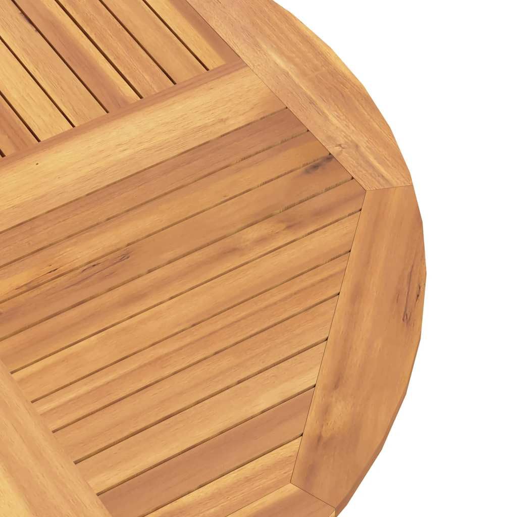 vidaXL Table Pliable de Jardin Ø 110x75 cm Bois Massif de Teck, Table, Table de Patio, mobilier d'extérieur, Table d'extérieur, mobilier de Jardin