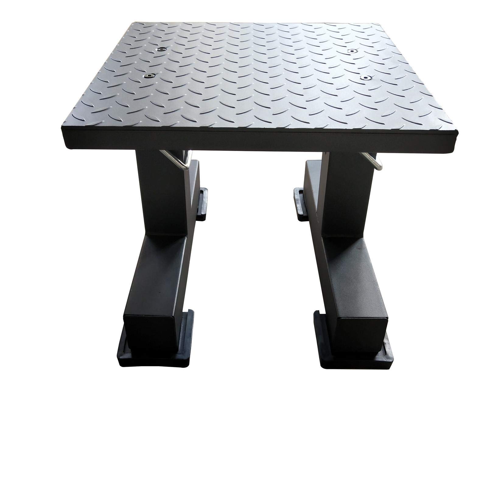 GYMENIST Adjustable Workout Exercise Plyo Step Platform Box Aerobics Squat Stool Can Be Adjusted from 12-18 Inches, Made from Solid Heavy Duty Steel