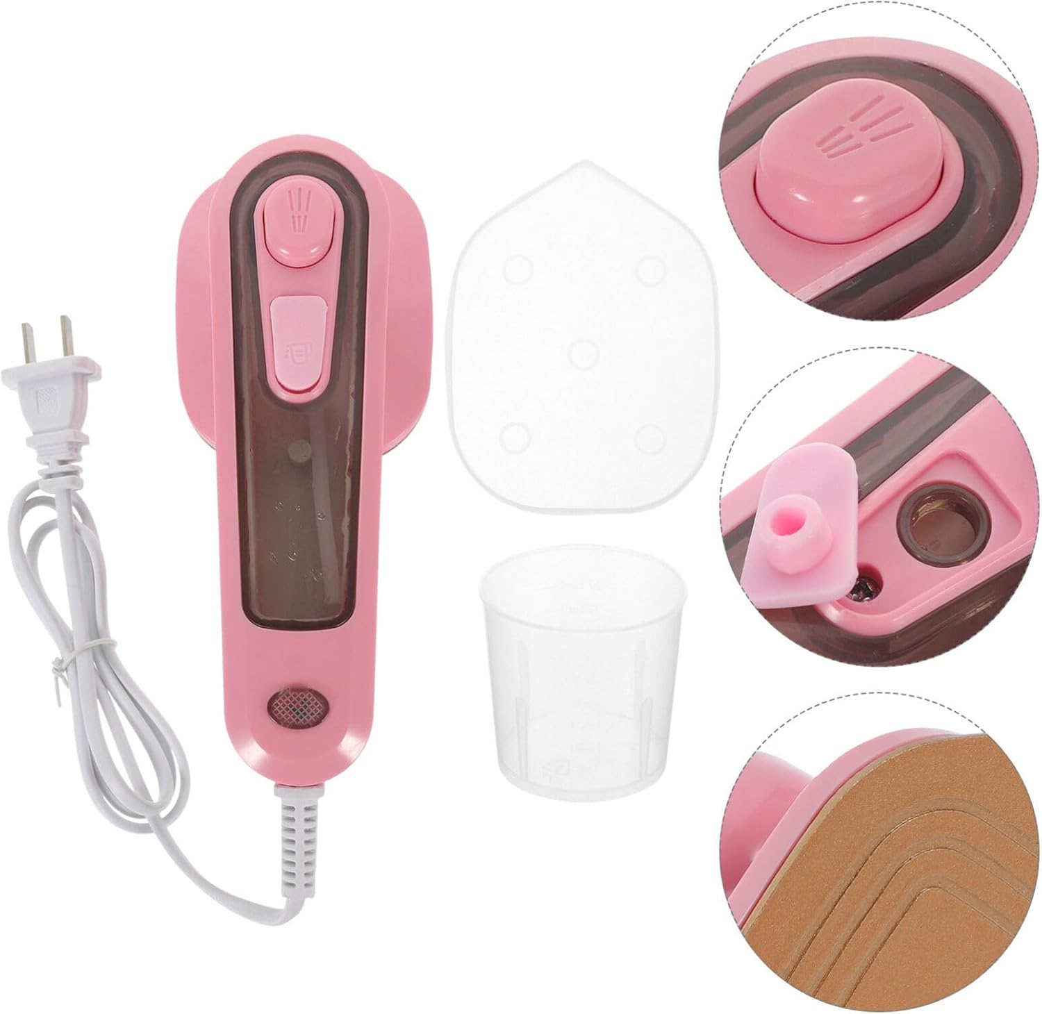 Travel Handheld Steam Iron Portable Garment Steamer for Clothes Compact Wrinkle Remover for All Fabrics for Travel and Home Use
