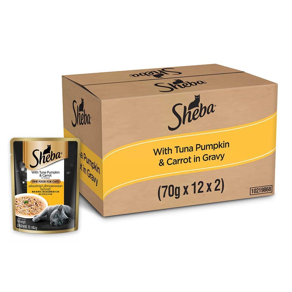 Sheba Tuna Pumpkin & Carrot 24X70GM, 1.68KG (B09Y1XV57C) Amazon Price History, Amazon Price Tracker