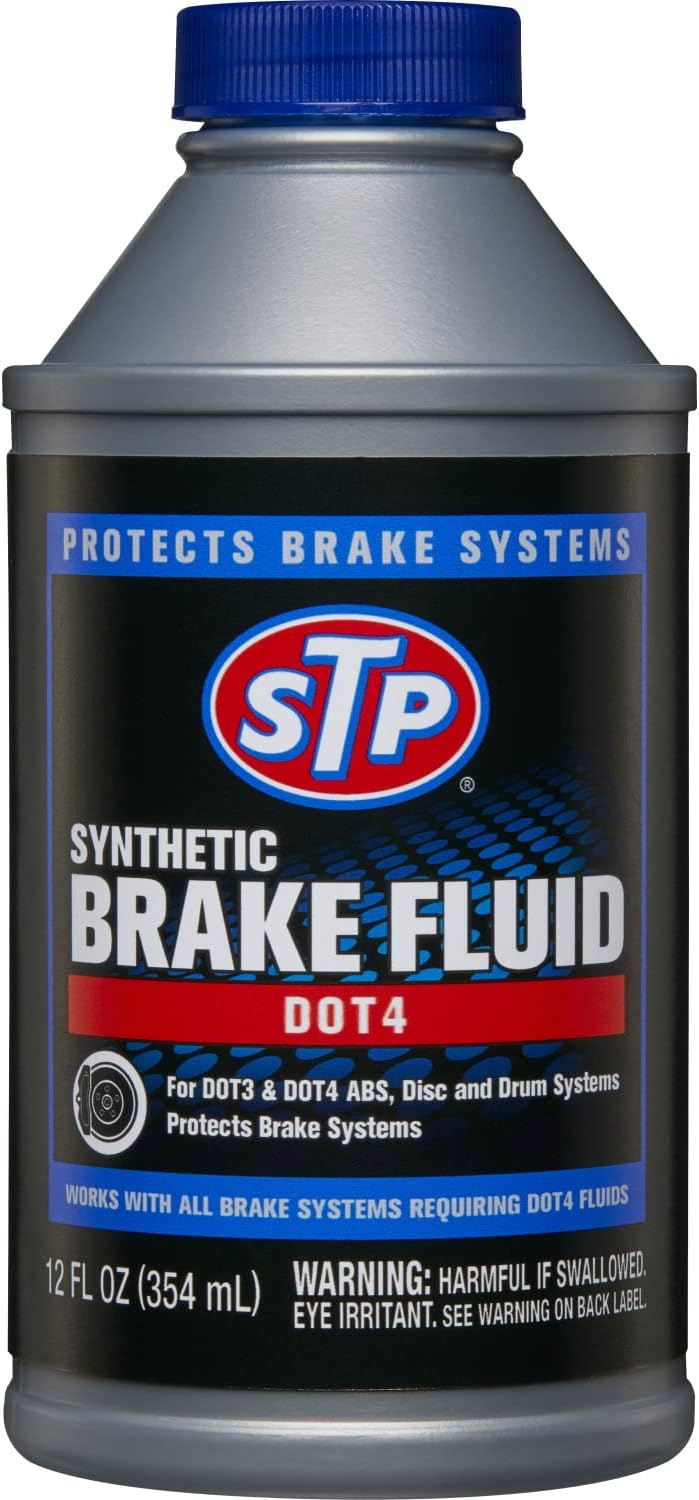 STP Artificial Brake Fluid, Dot 4 Brake Fluid Protects Brake Methods, ABS, Disc and Drum Methods, 12 Oz, STP