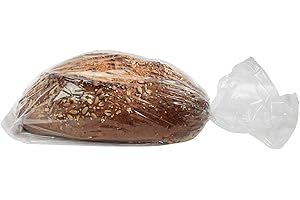 Reusable Bread Storage Bags, 200-Pack Clear Bags and Ties