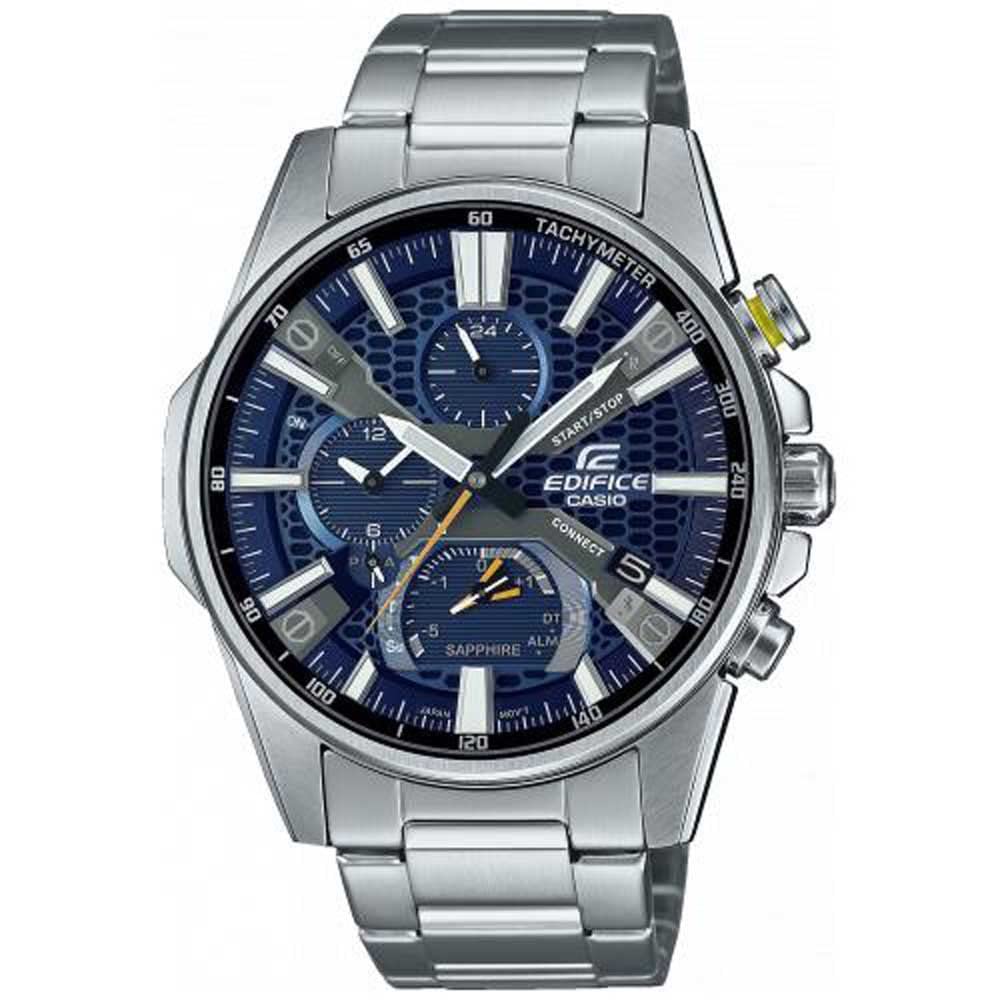 Casio EQB-1200D-2AER Edifice Chronograph Quartz Watch for Men, Silver