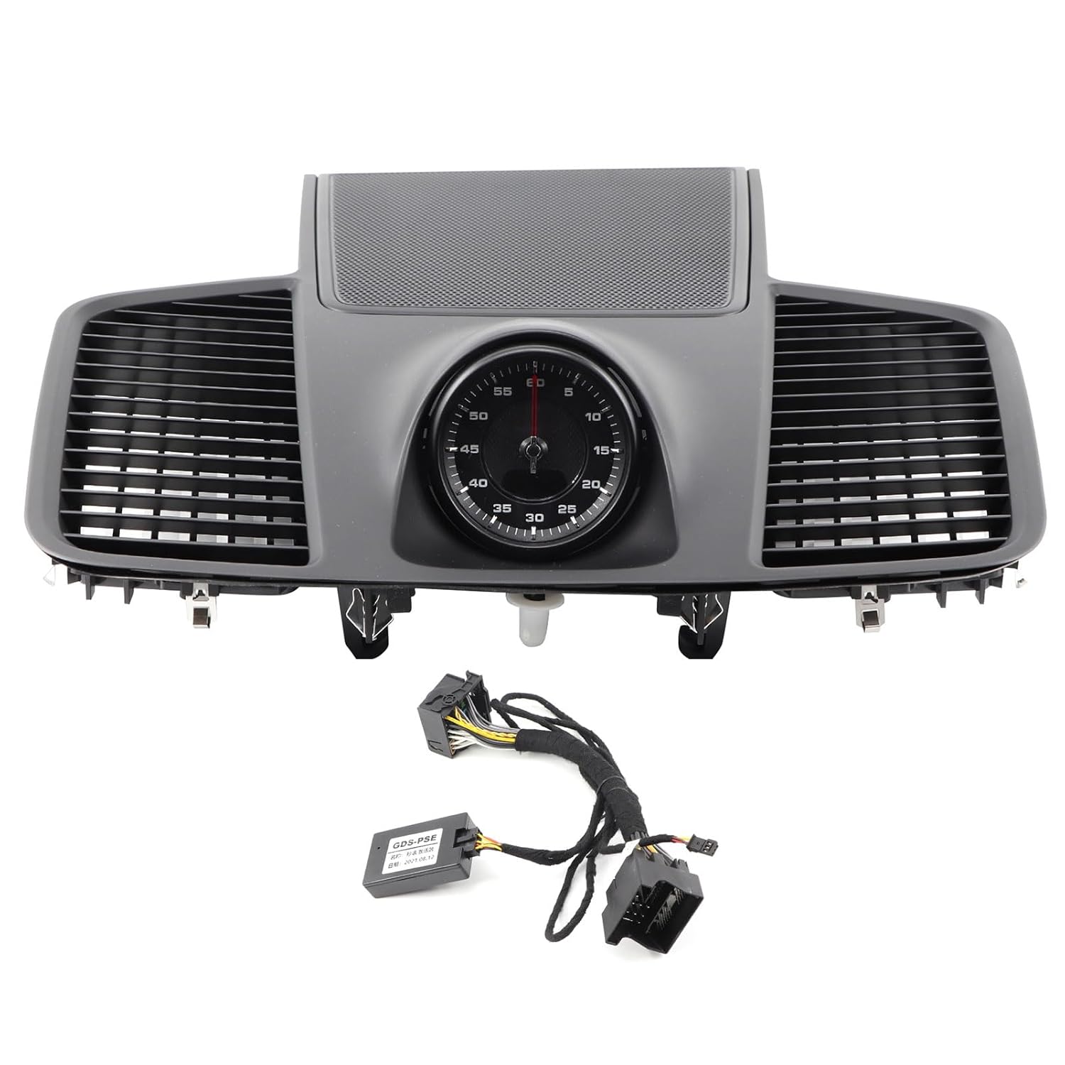 Sport Chrono Stopwatch Mounted Dashboard for Porsche Cayenne 9YA 2018-2021 ((Beige Cover & Black Stopwatch))