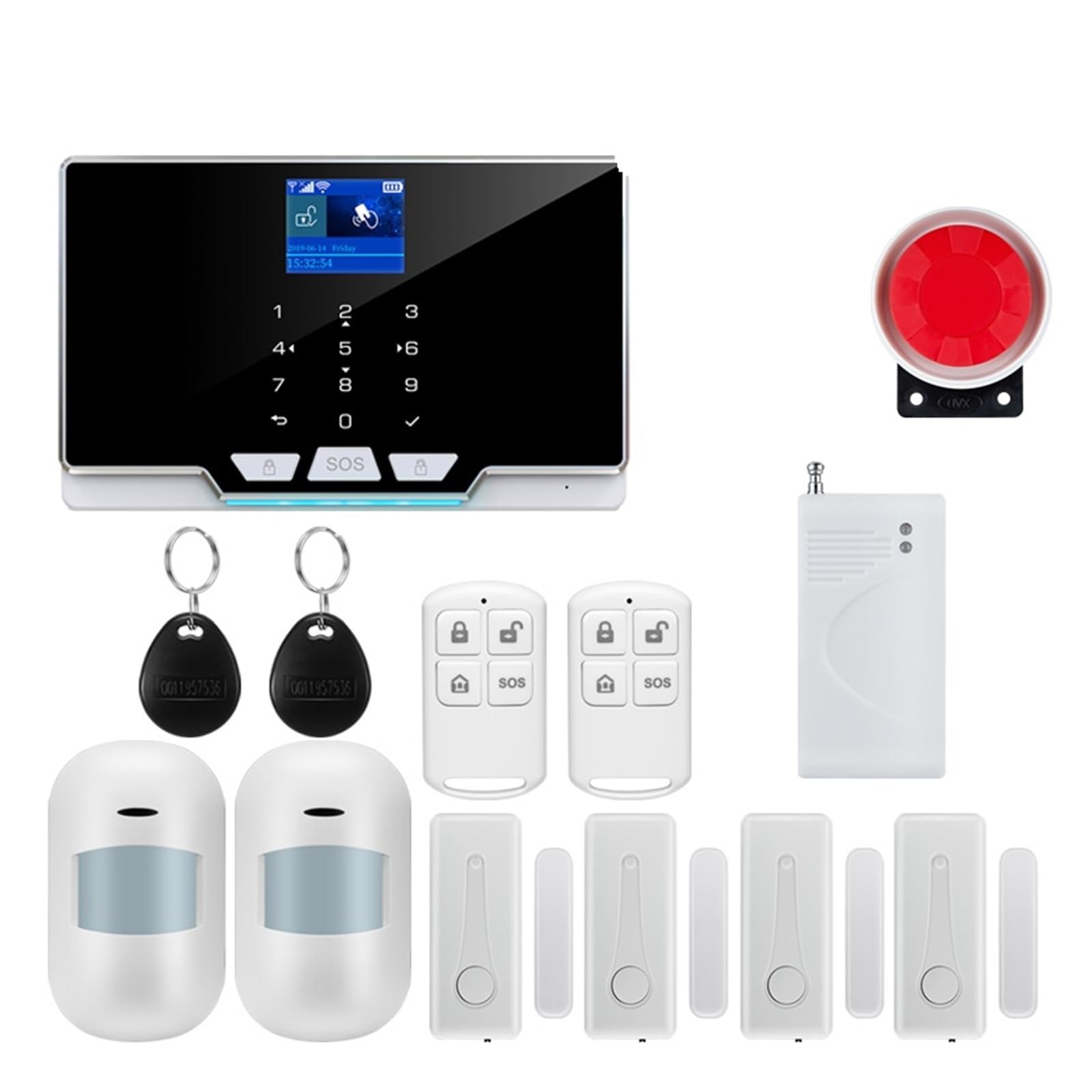 Di allarme GSM for di sicurezza wireless domestico e aziendale con telecomando APP for sensore porta(W3B2)