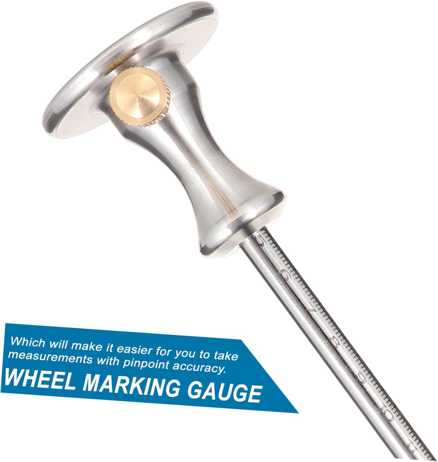 Mikikit 2pcs Wheel Marking Gauge Precision Woodworking Scriber Tool for Accurate Wood Marking Depth Compact Design for Carpenters and Enthusiasts