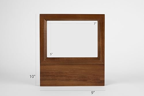 Miniatura 6 de Petit Lili - Marco de fotos personalizado de madera de 5 x 7 pulgadas, soporte de madera natural para cumpleaños, aniversarios, madres