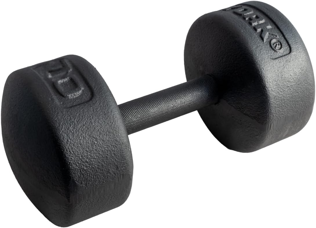 YORK Legacy Solid Round Dumbbell 70 LB, Black