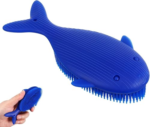 Miniatura 7 de VICASKY Cepillo sensorial prémium para niños o autismo, limpiador corporal de silicona suave, 2 en 1, cepillos sensoriales de terapia ocupacional,