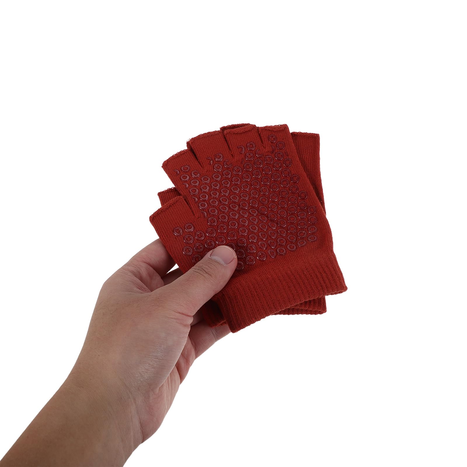 DECHOUS Guanti da Allenamento a Mezze Dita per Donna Antiscivolo con Grip, 6 Paia Colorati, Guanti Sportivi per Yoga, Pilates e Fitness, Protezione Mani e Mobilità Flessibile