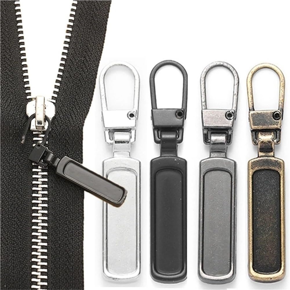 Tirador de cremallera de repuesto multifuncional, tirador de cremallera de repuesto, accesorio de tirador de cremallera universal, pequeño reparador de cremallera ajustable, tirador de cremallera comp