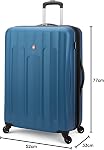 SWISSGEAR Chrome Hardside Expandable Spinner Luggage, Durable Lightweight Suitcase with 360 Spinner Wheels