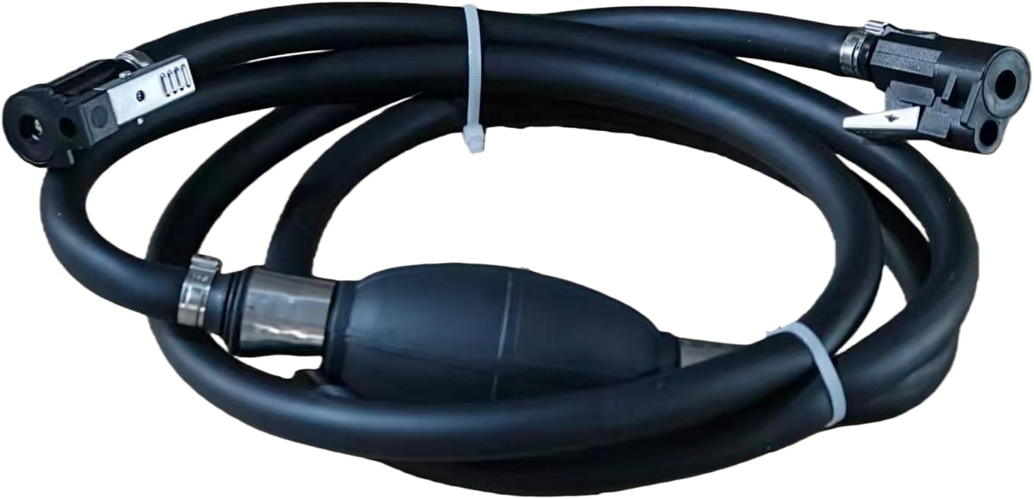 32-858104K08 Outboard Fuel Line Hose Kit 3/8 Inch 10mm 10 Ft for Marine Outboard with Primer Bulb and Tank Connector