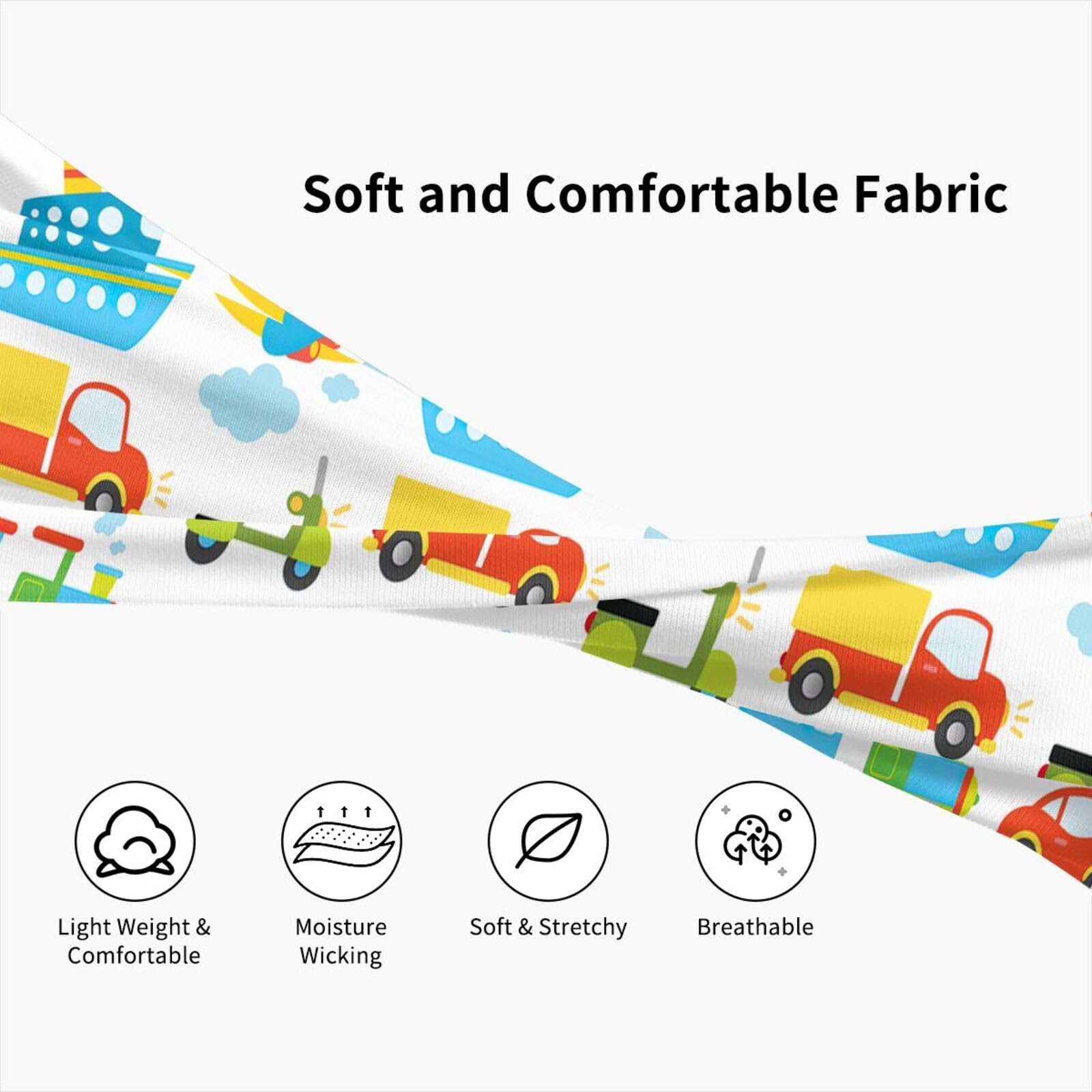 Fascia Assorbente Per Bambini Set Da 6 | Antiscivolo E Traspirante In Seta Di Latte | Per Calcio, Corsa E Sport | Fantasie Mimetica