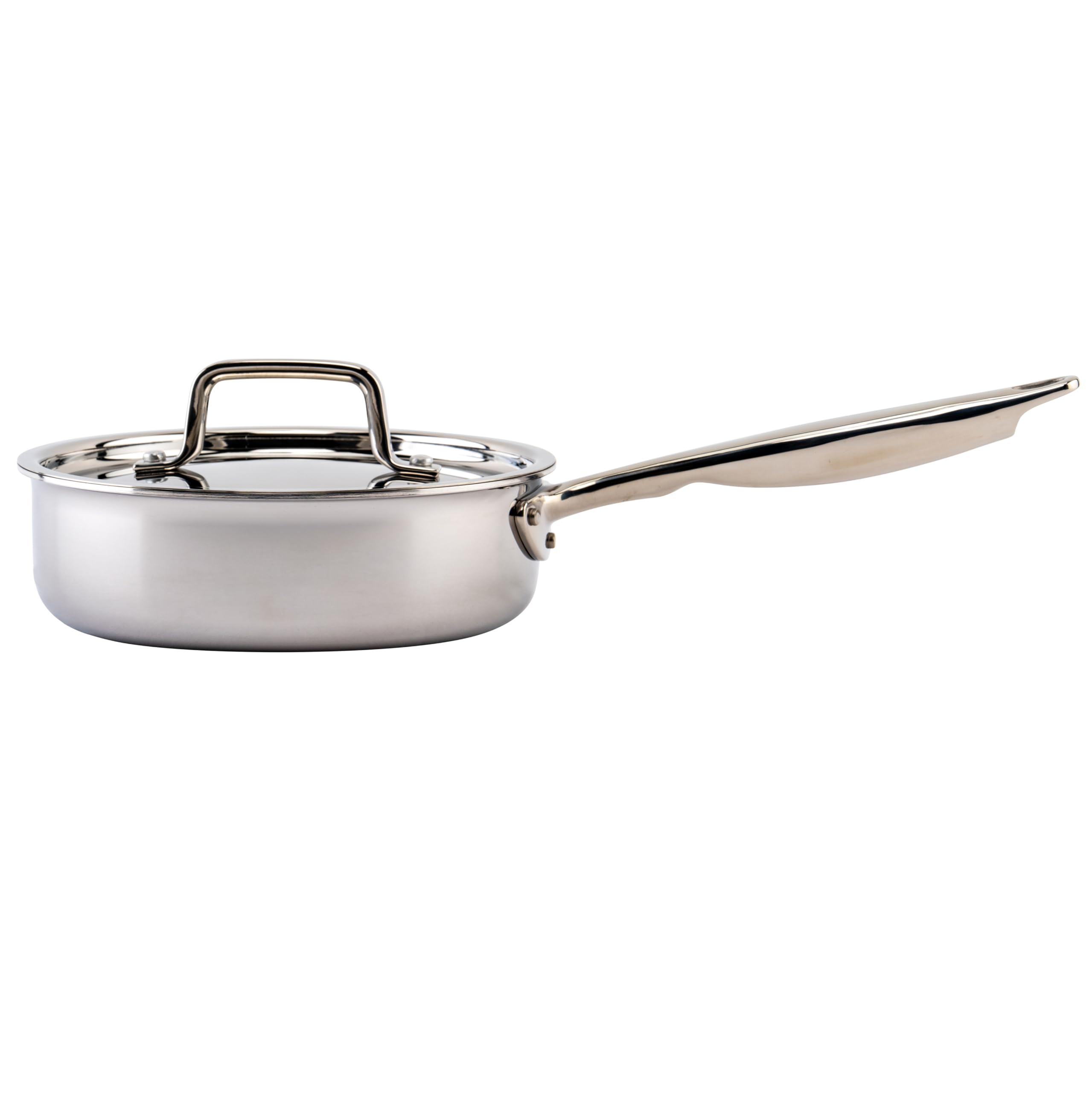 Sauteuse inox Winco TGET-2 argenté pour éviter les aliments qui attachent