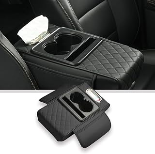 Tendula Car Armrest Cushion, 5 in 1 Center Console Cover with 2 Cup Holders, Phone Holder, Tissue Holder, Storage Bag, Mul... Price In India