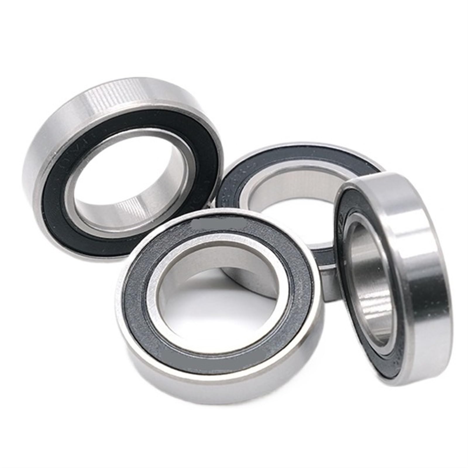 Deep Groove Double Rubber Seal Bearings 4 Pieces Bearing 163110 16x31x10 163110-2RS 163010 Shielding Ball Bearing Bicycle Bearing Axis Flower Drum Bearing