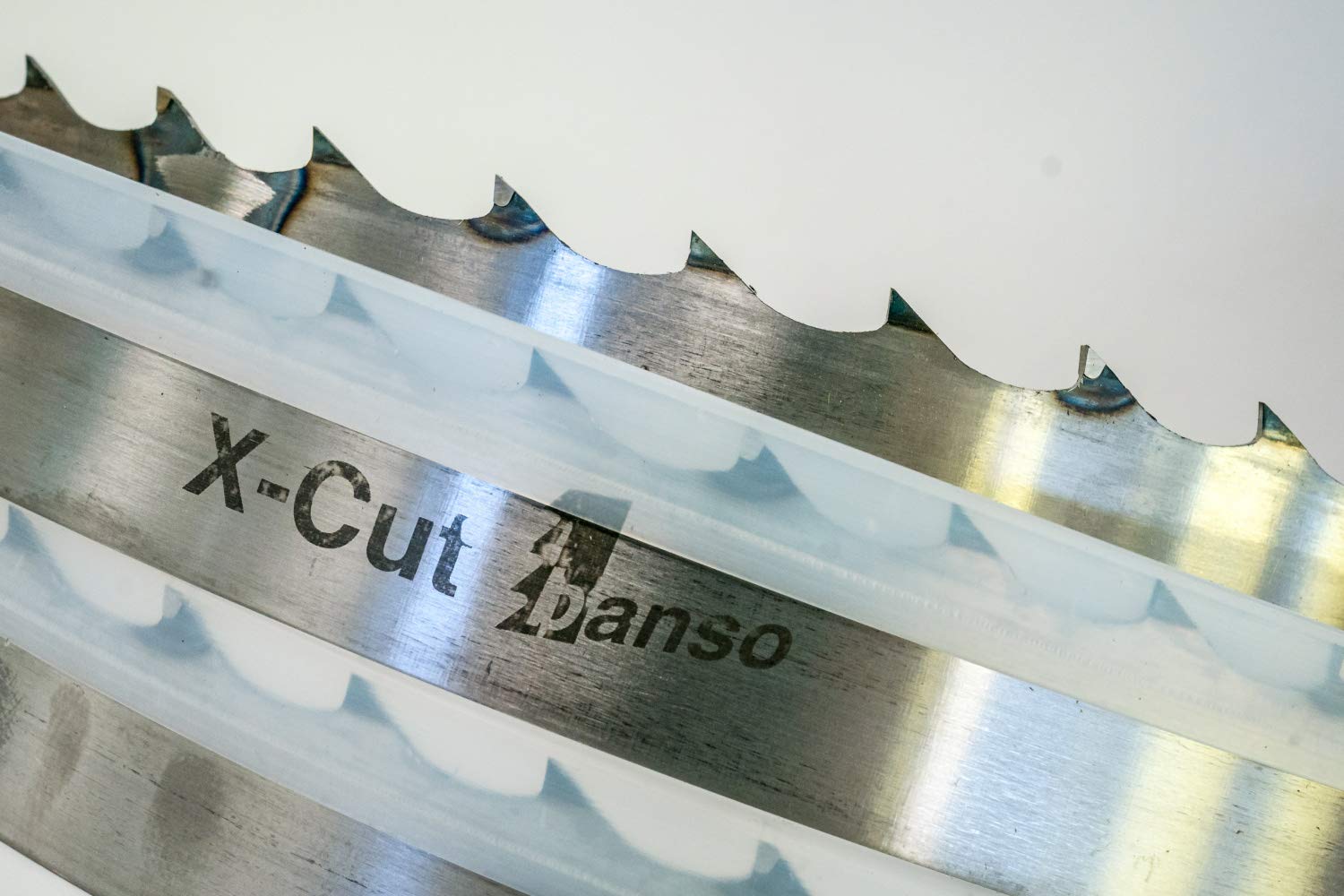 SBM X-Cut - 2 lame per sega a nastro per legno per seghe mobili, 3200 x 35 x 1,1 mm, distanza tra i denti 22 mm