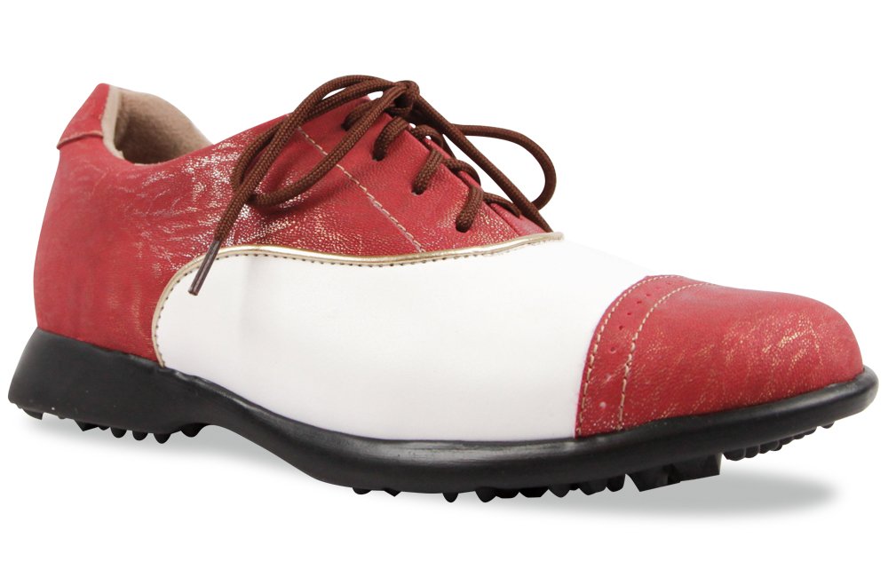 Sandbaggers Audrey Womens Golf Shoes (Cabernet, 6)