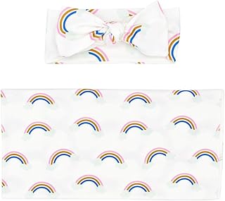 Swaddle Blanket, Infant Swaddle Blanket, Baby Swaddle Blanket, for Swaddling Blanket Receiving(Rainbow, 80*80)