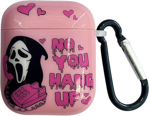 Funda de dibujos animados para Airpod 21 funda de piel de grito aterrador, para deslumbrante funda 3D Airpod 21, linda y divertida funda protectora