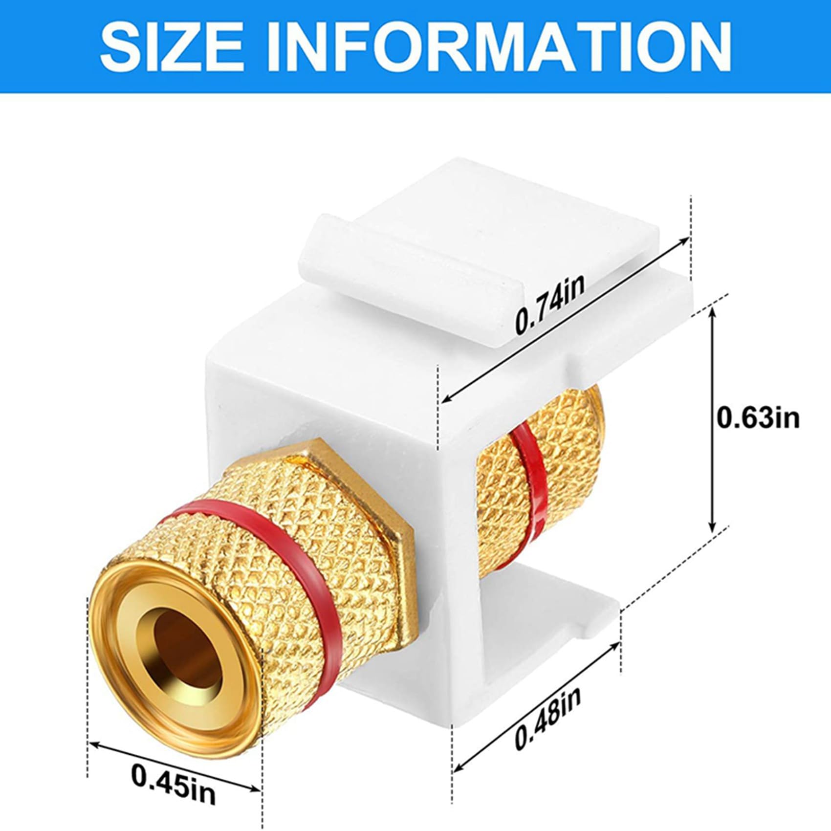 36 Sztuk Banana Jack Binding Post Jack Insert, Czarne i Czerwone Pierścienie Audio Speaker Złącze Śruby