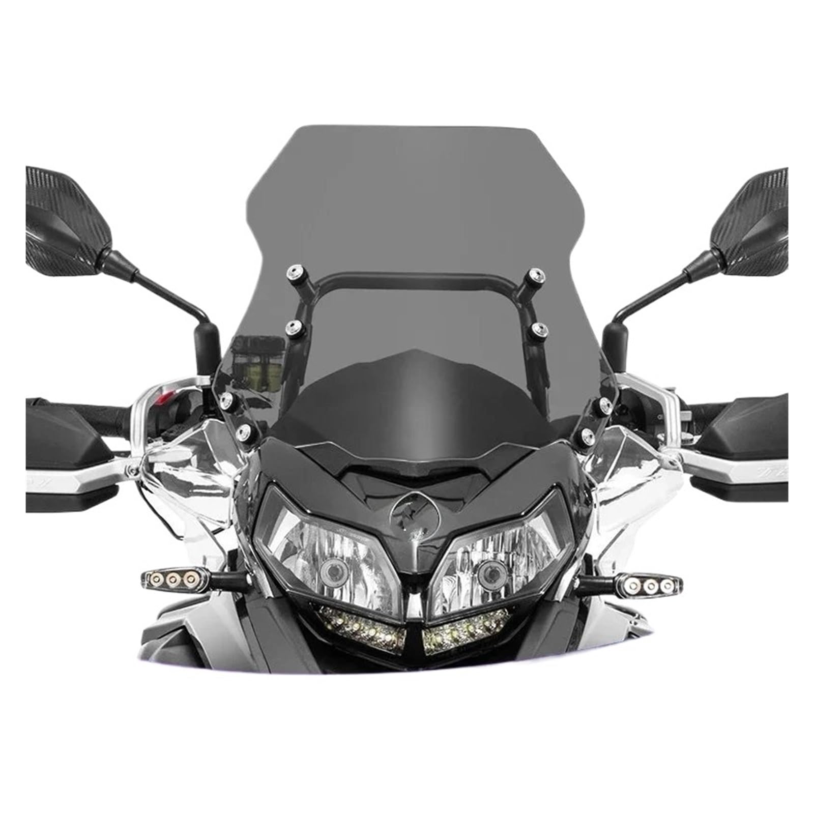 Cupolino per Benelli per TRK502 per TRK502X per TRK 502 502X 552 552X per TRK552X Parabrezza per Moto Parabrezza Deflettori Antivento Parabrezza Moto(Soot 41CM)