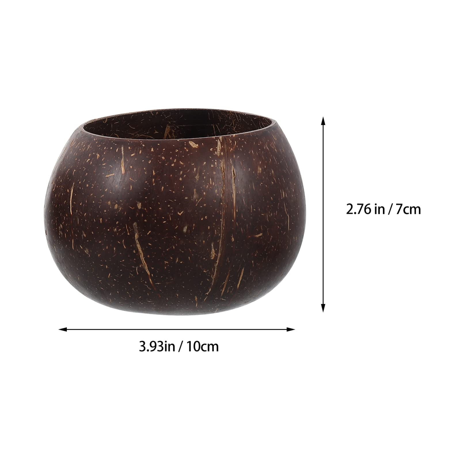 Unomor 2 Pack Coconut Scented Candle Bowls Coir Candle Holders Unique Coconut Cup Ornaments for Home