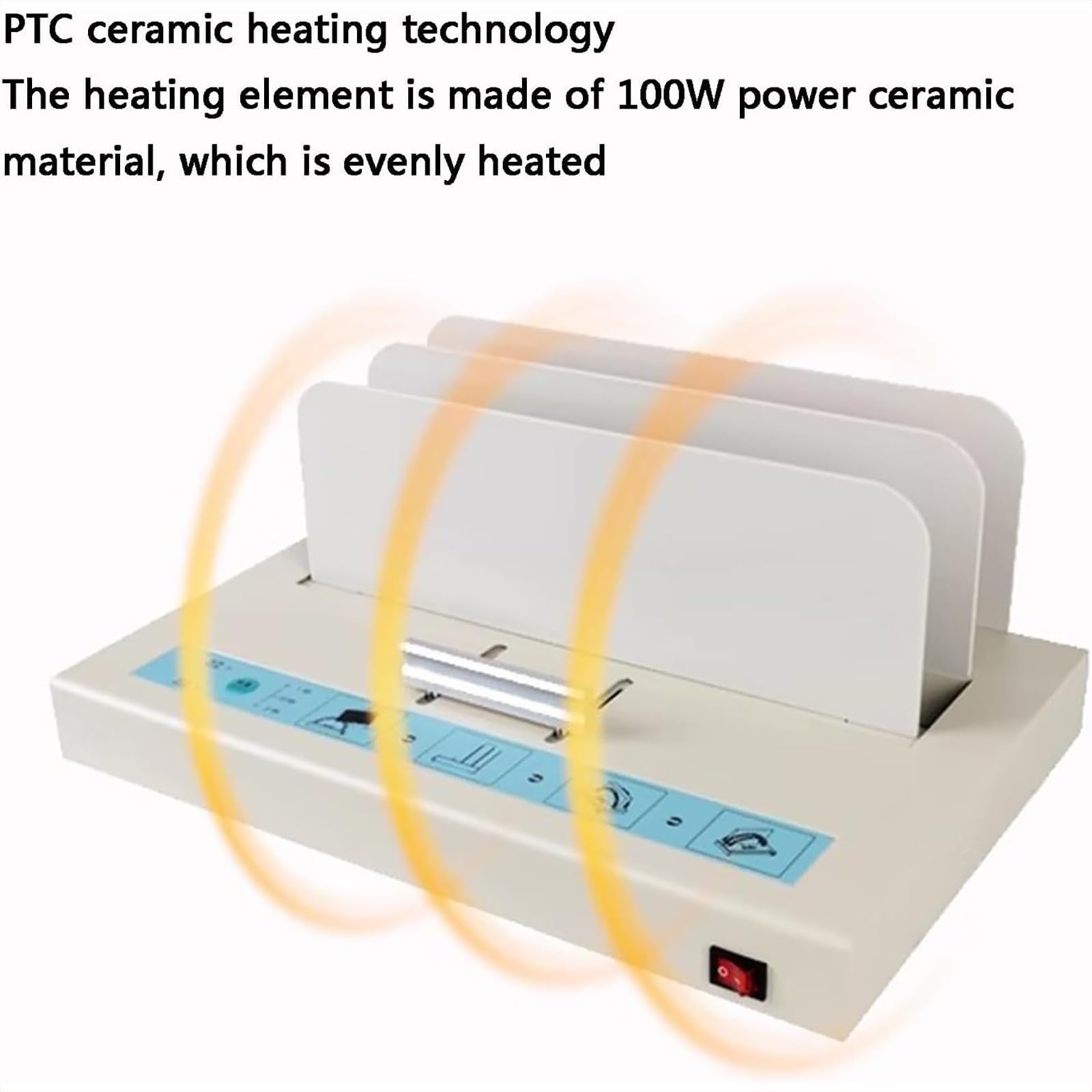 Rilegatrice termica elettrica con capacità di 500 fogli e 3 controlli di temperatura per rilegatura documenti e contratti