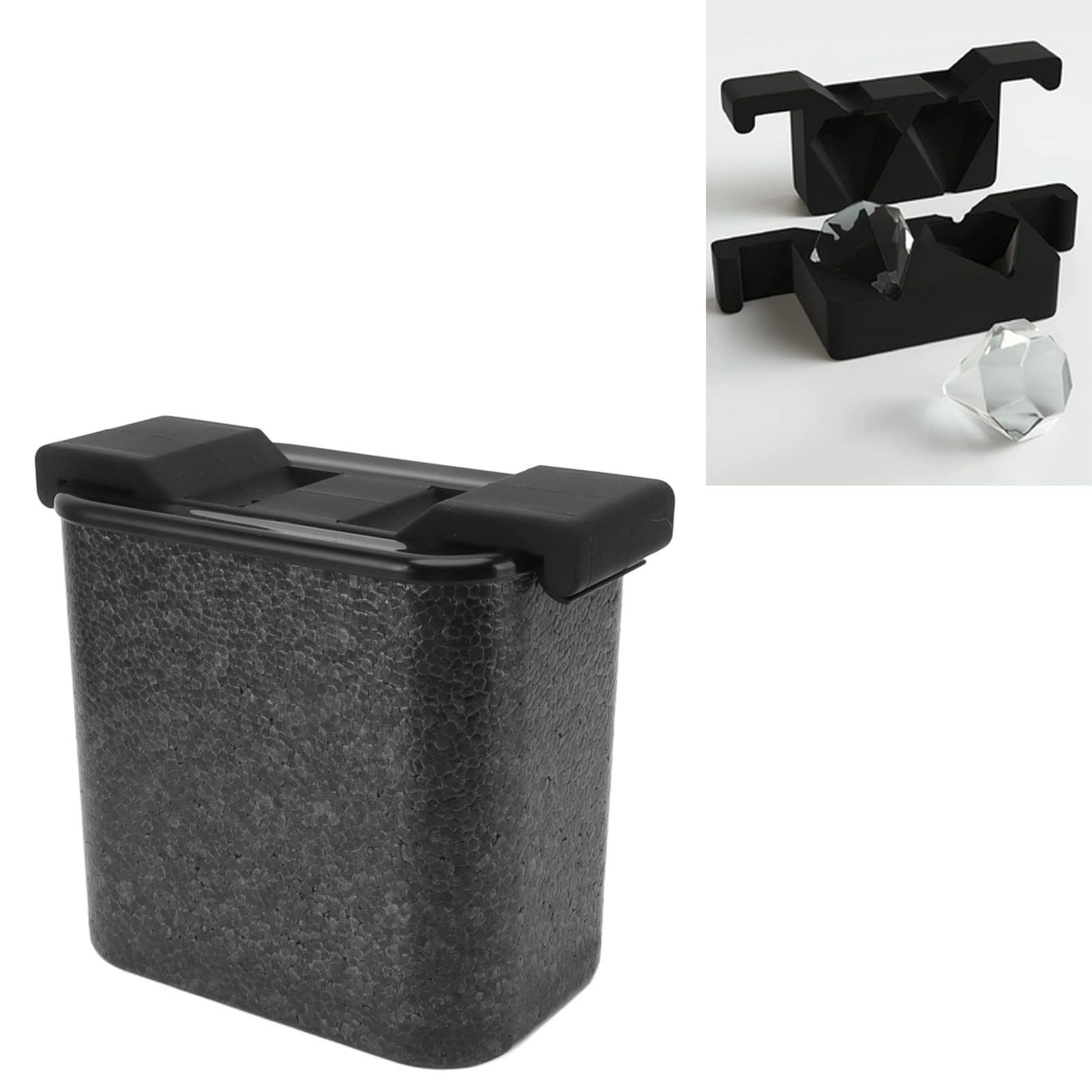 Moule à Glaçons en Silicone ABS Transparent, 2 Cavités, pour
