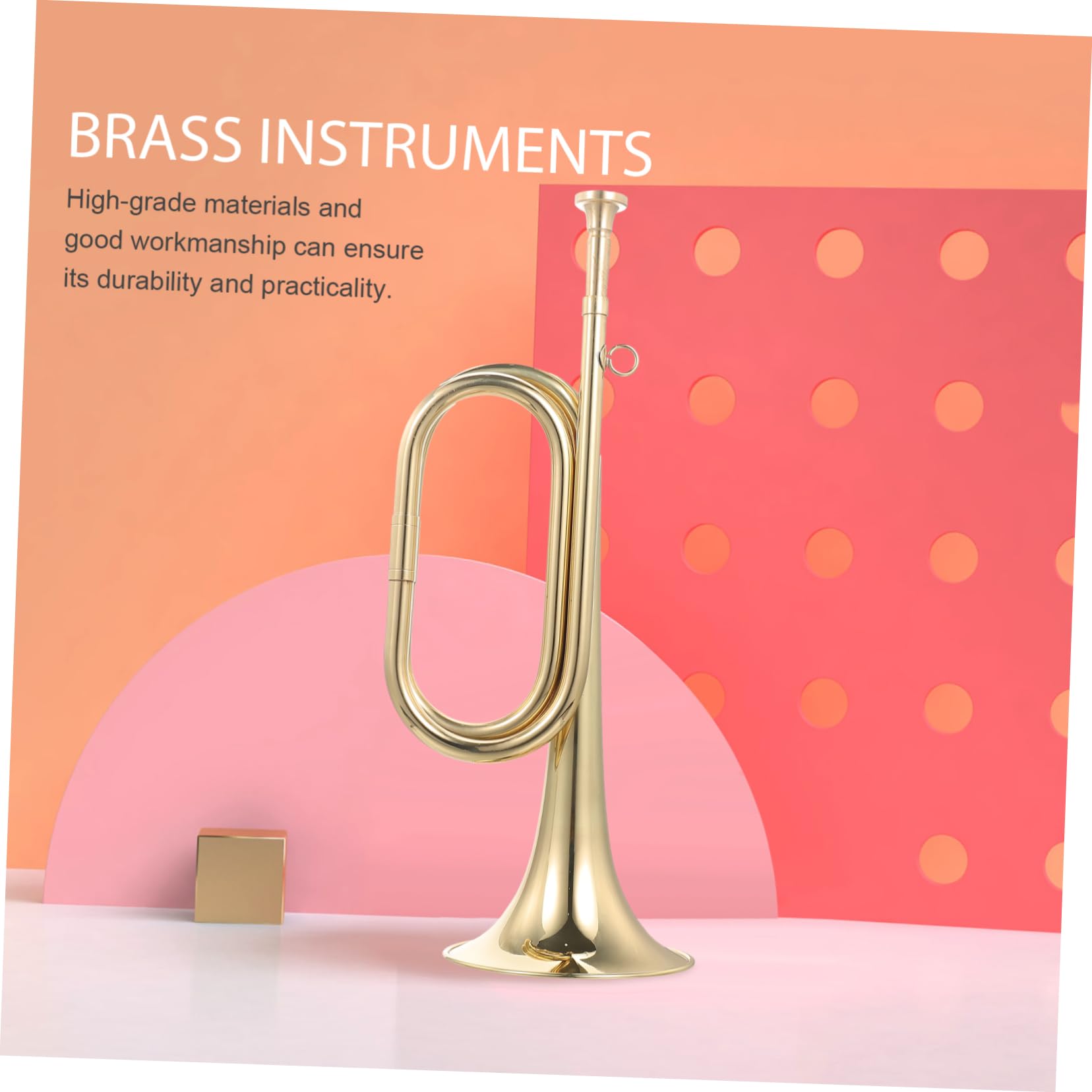 BESTonZON Tromba in Rame Color Oro Suono Naturale e Qualità Leggera, Strumento per Principianti in Bande Musicali e Orchestre