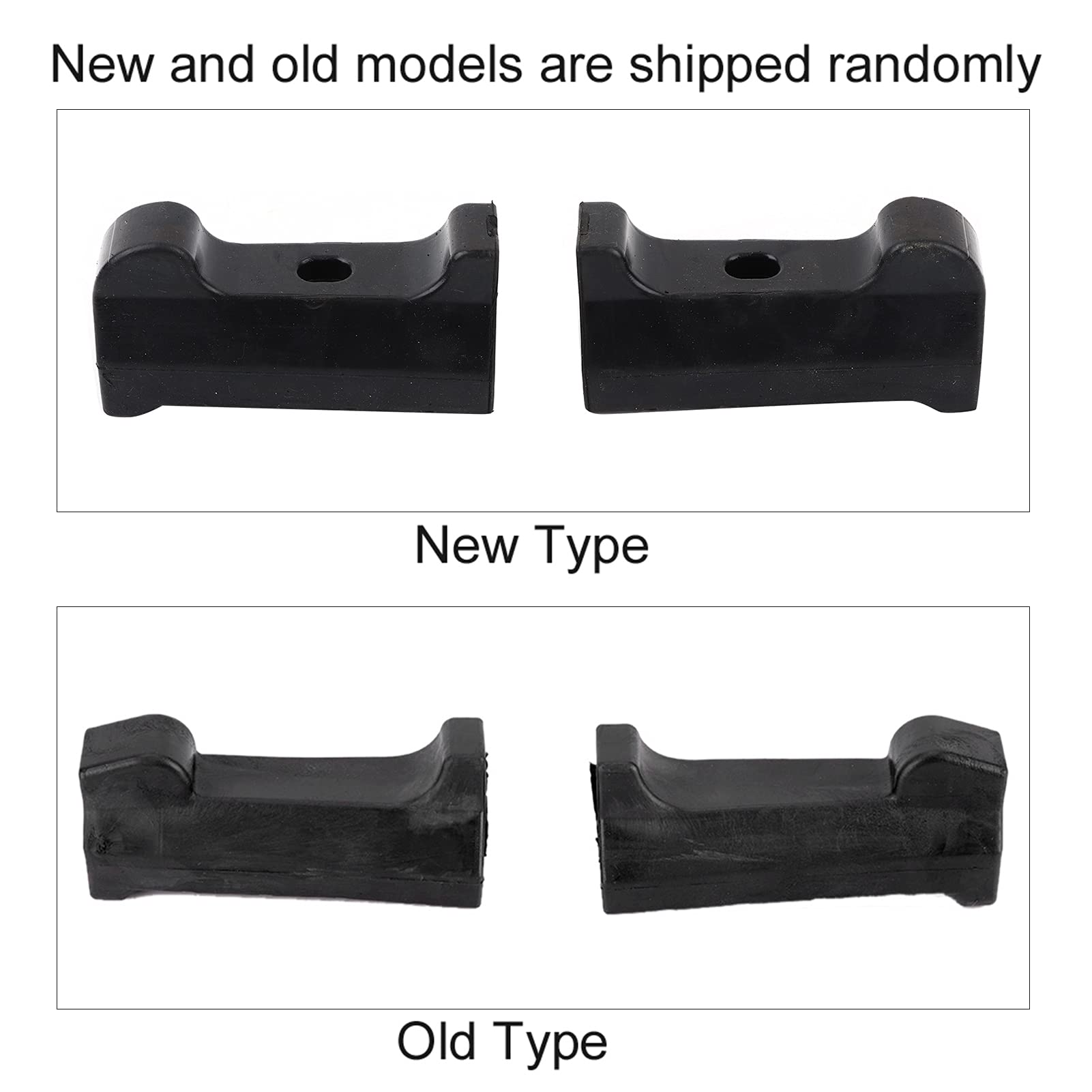 Pedane Moto Anteriori In Gomma 1 Paio - Adatte Per Yamaha YBR 125, Ricambio Antiscivolo E Confortevole - 2