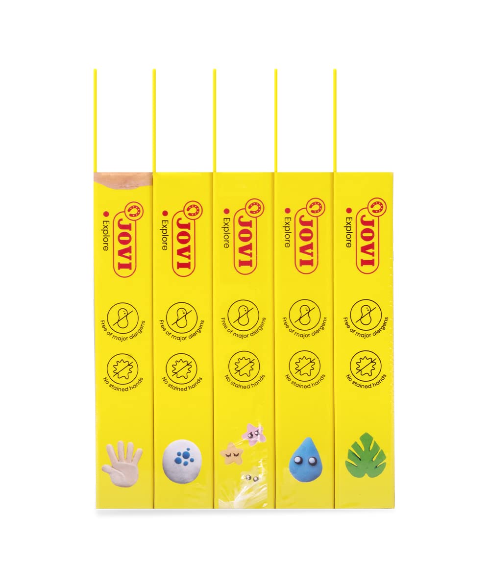 Estuche De Plastilina Jovi - 16 Barritas De 15 Gramos, Colores Variados, Sin Gluten, No Tóxica Y No Se Seca, Para Niños +3 Años
