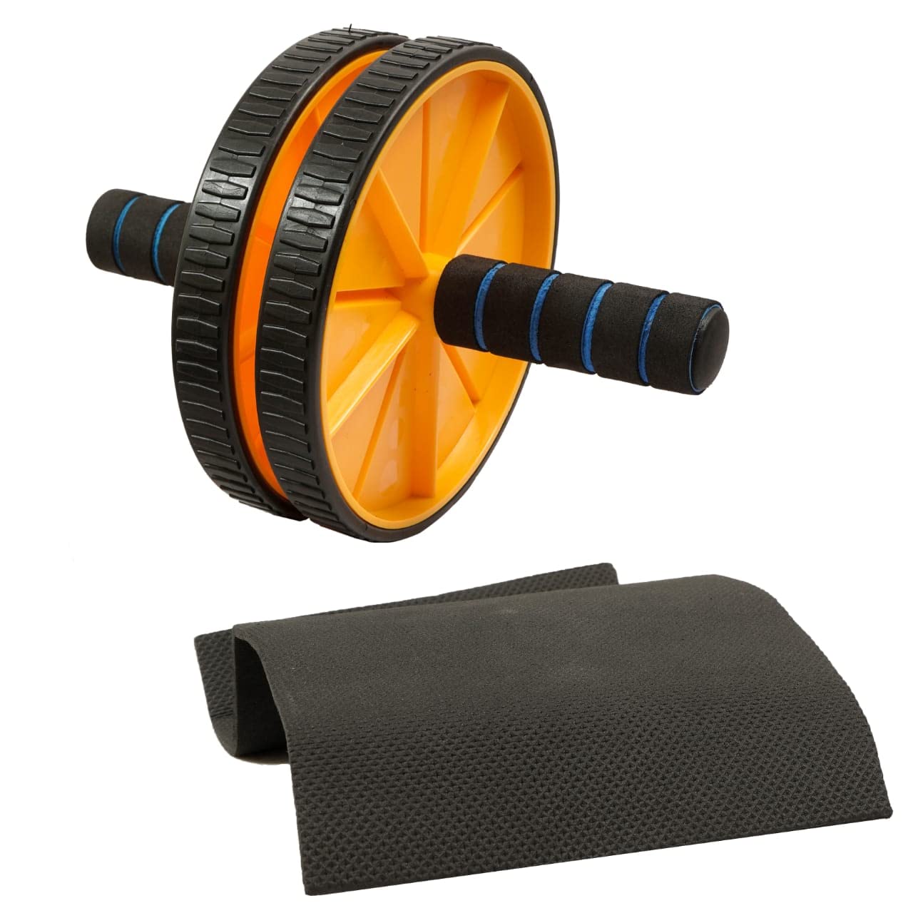 FIT & SHAPE Dual Wide Ab Roller Wheel for Abs Workouts Home/Gym Abdominal Exercise/Core Workouts for Men and Women