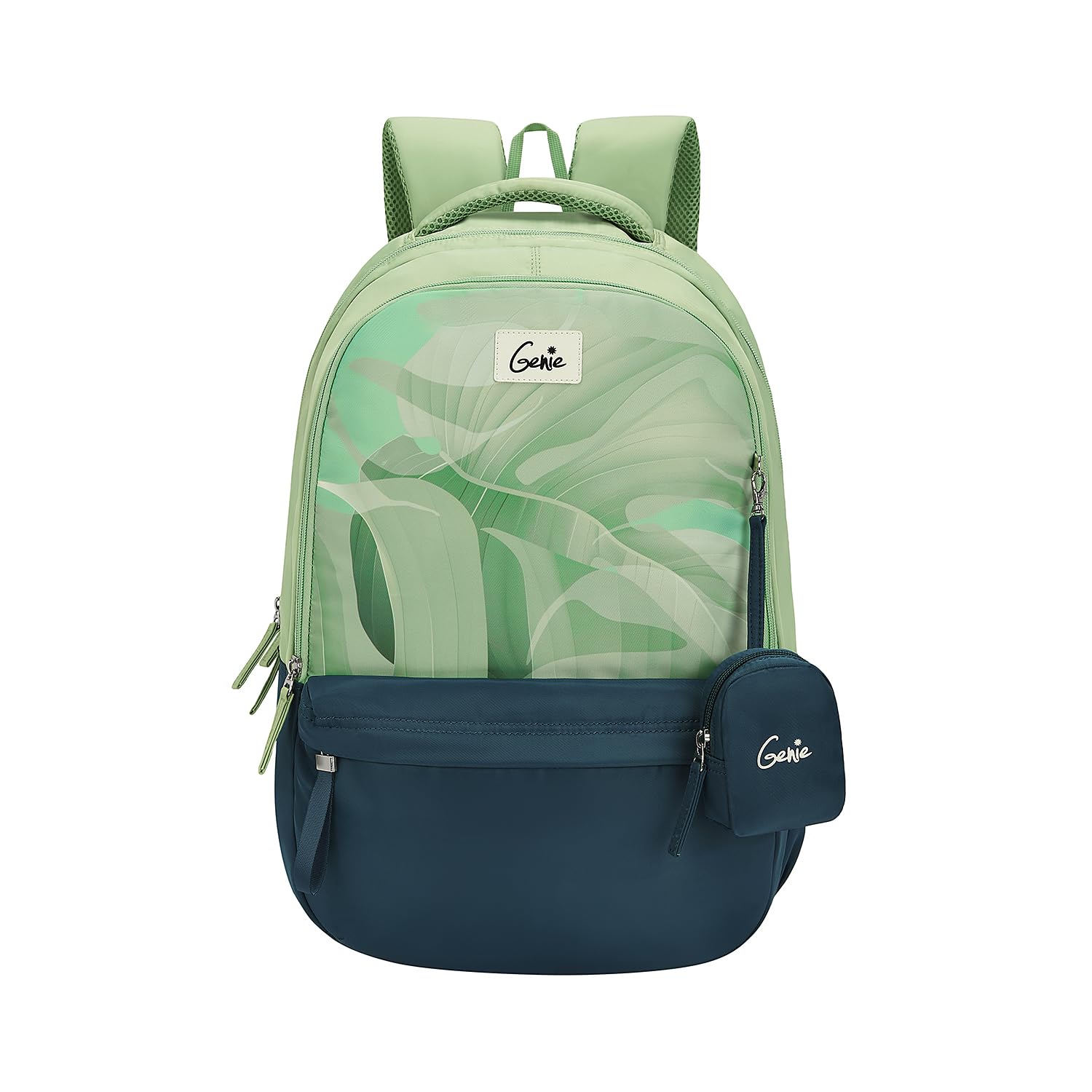 Celia School Backpack For Girls |19 In-40 Ltr with Laptop Sleeve, Rain Cover and Three Compartments with Padded Shoulders |Best for Books,Stationery,Lunch Box & Essentials - Dark Green-image-9