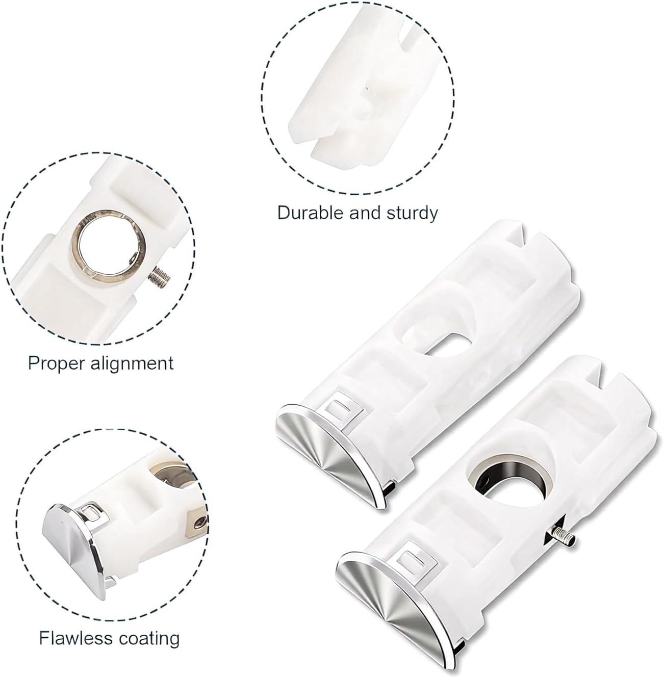 Upgraded Version DA61-07540A Freezer Door Handle Support Kit,Fit for Samsung Fridge AP5578979 PS4145181 DA67-02787A 3160453 6009-001526