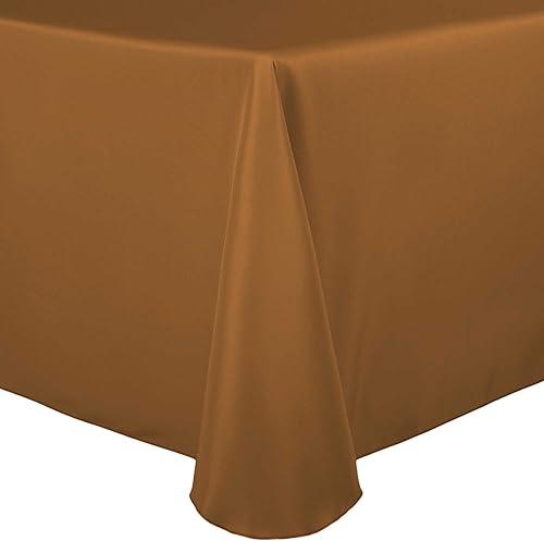 Miniatura 6 de ULTIMATE TEXTILE Mantel ovalado de lino de poliéster de 60 x 102 pulgadas, color verde claro